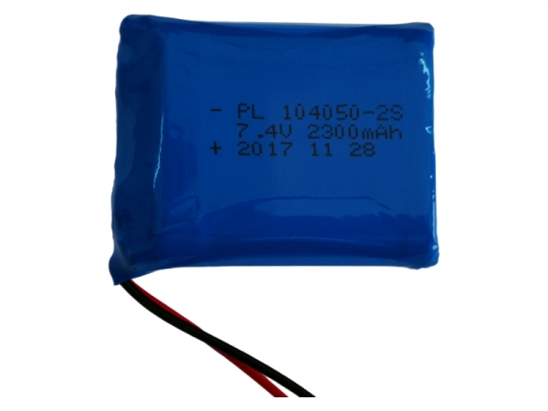 7.4V聚合物锂电池 | 104050 7.4V 2300mAh