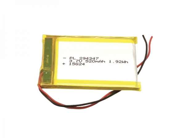 3.7V polymer lithium battery | 294347 520mAh 3.7V