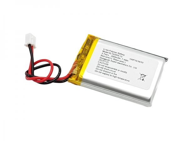 3.7V聚合物锂电池 | 103450 2000mAh 3.7V 24AWG