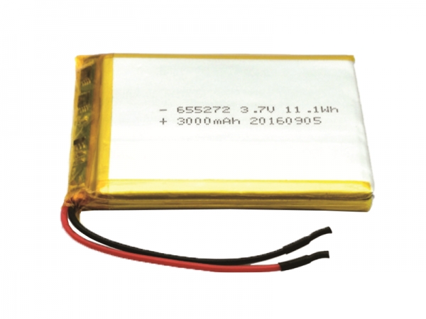 3.7V聚合物锂电池|655272 3000mAh 3.7V