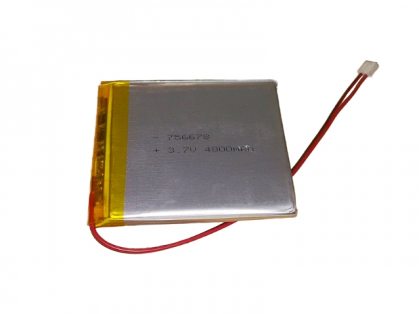 3.7V  polymer lithium battery | 756678 4800mAh 3.7V