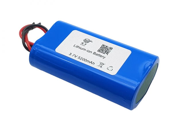 3.7V 5200mAh 圆柱锂电池|18650 1S2P