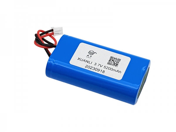 3.7V 5200mAh 圆柱锂电池|18650 1S2P 2pin