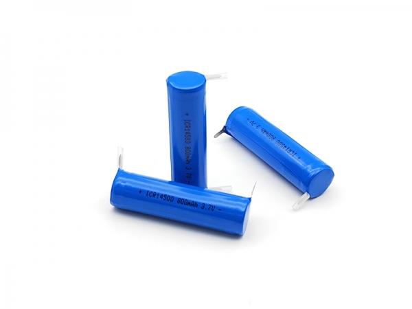 3.7V 800mAh 14500 cylindrical lithium-ion batteries | 1 S1P