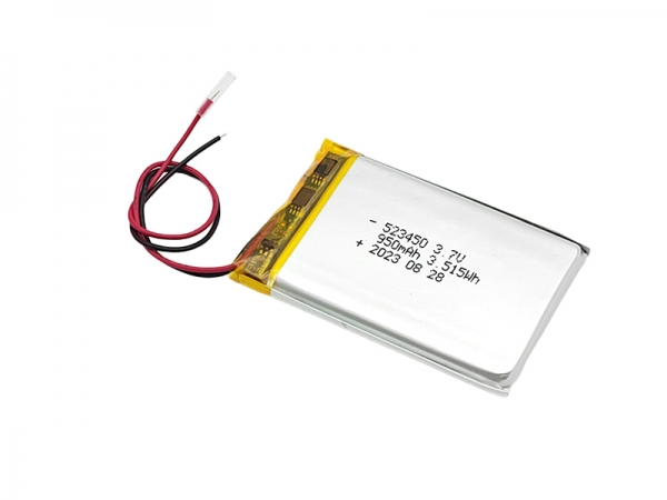  3.7V 950mAh 523450 低温锂电池