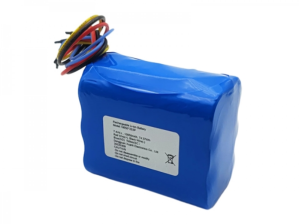 7.4V 10050mAh 18650 通讯锂电池
