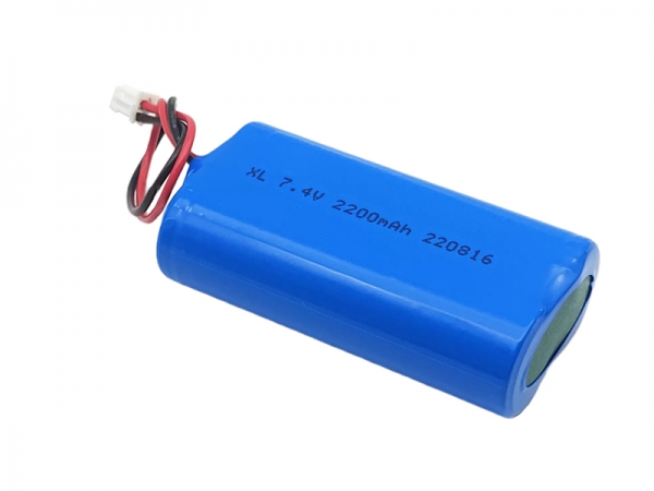 7.4V 2200mAh 18650圆柱锂电池-2pin