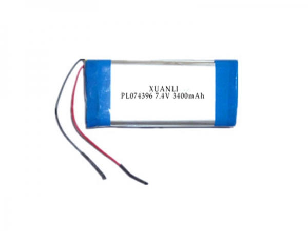 7.4V聚合物锂电池|074396 3400mAh 7.4V