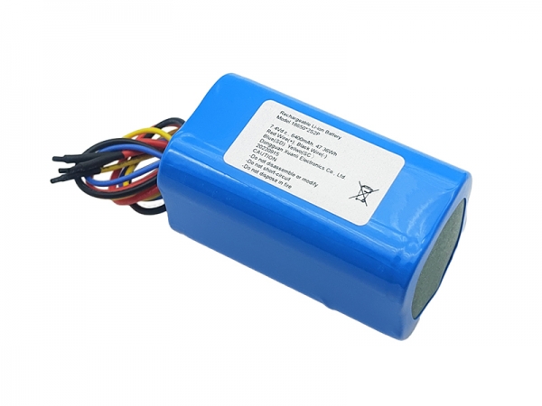 7.4V 6400mAh cylindrical lithium battery | 2S2P lithium battery