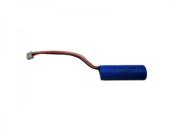 3.7V 1600mAh 18500圆柱锂电池-3pin