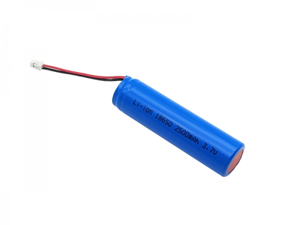 3.7V 2500mAh cylindrical lithium battery-2pin