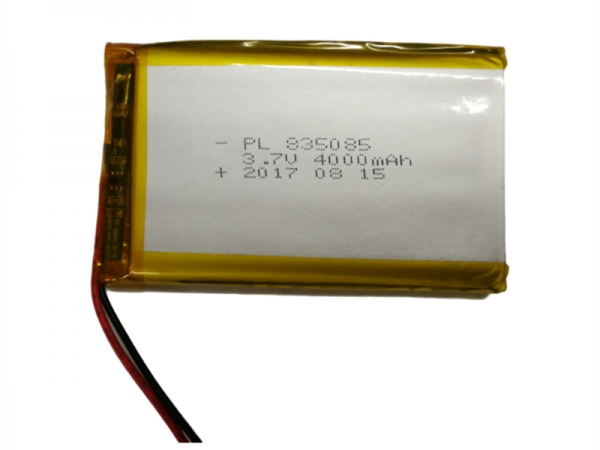 3.7V聚合物锂电池 | 835085 4000mAh 3.7V