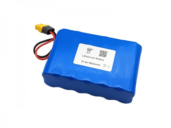 21.6V 6600mAh cylindrical lithium battery, 18650 lithium battery